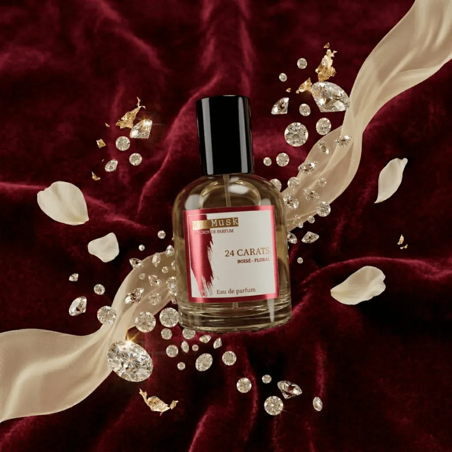 24Carats - Eau de parfum mixte, L’éclat d’un cristal rouge chauffé à 540° | My Musk